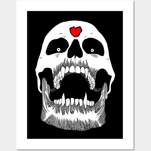 Vampiric Skull Wall Art by FUN ART